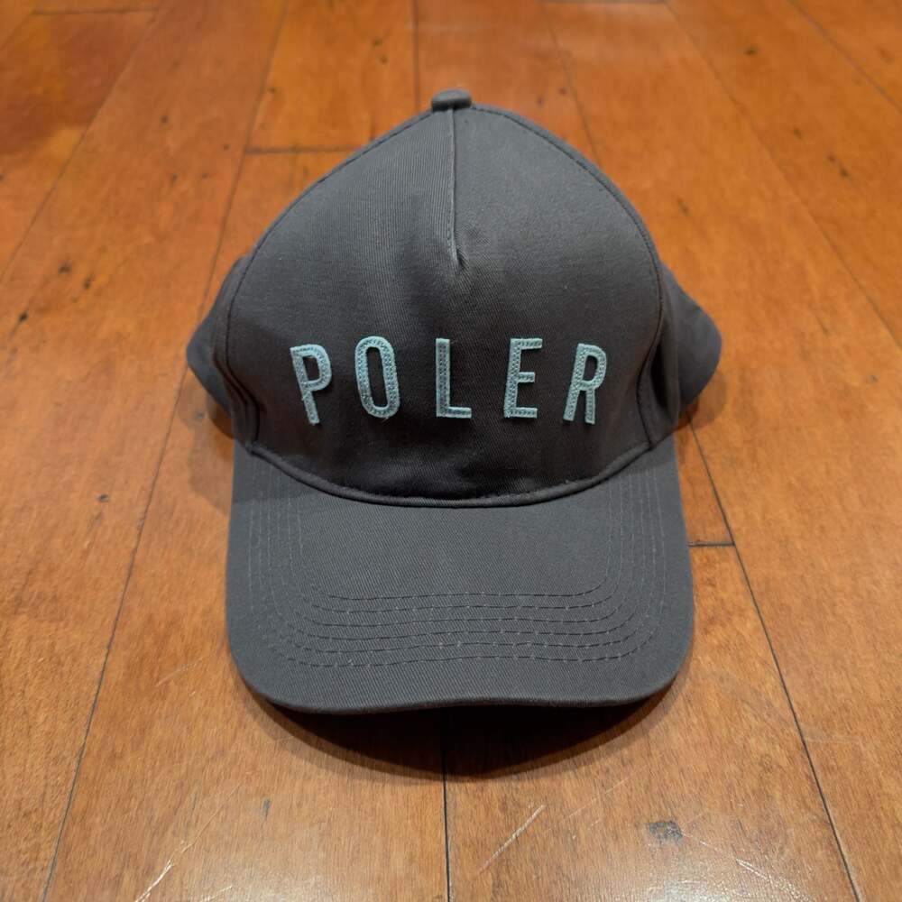 Poler Camp Vibes Snapback Hat in Charcoal Gray